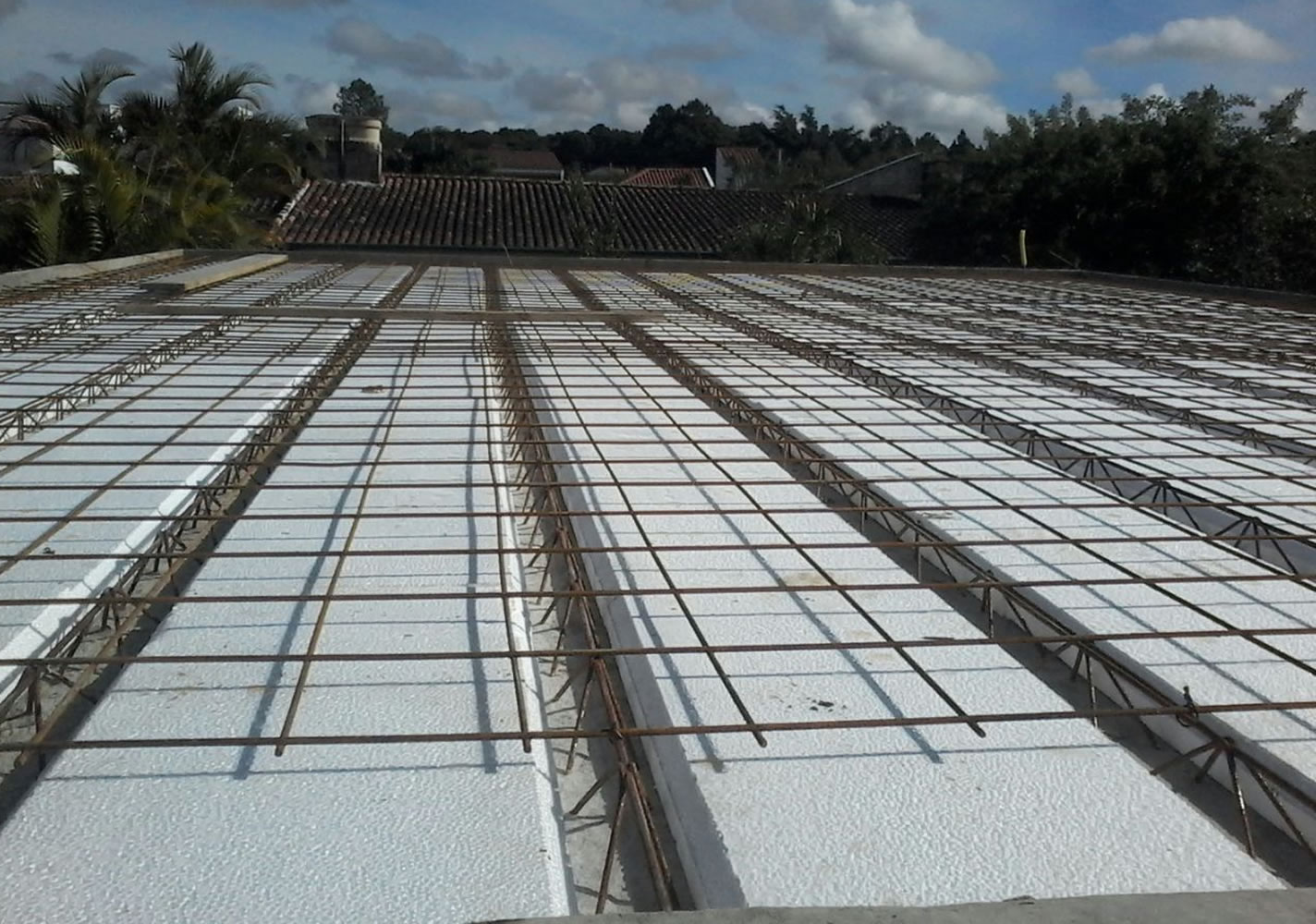 Laje Treliçada com EPS